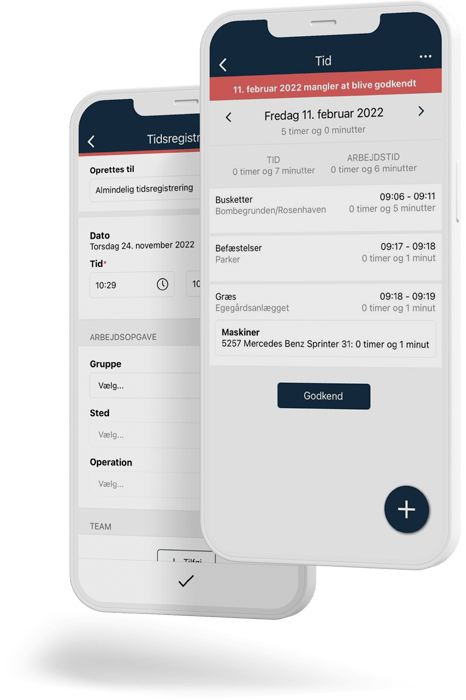 synchronicer opgavestyring tidsregistrering app v1